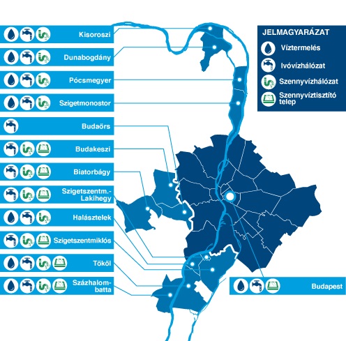Szolgáltatási területünk térképe. Részletek a Szolgáltatási terület adatai címsor alatt, a Szolgáltatási terület táblázatban.