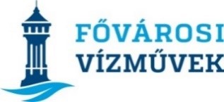 A képen a Főváros Vízművek logója látható.