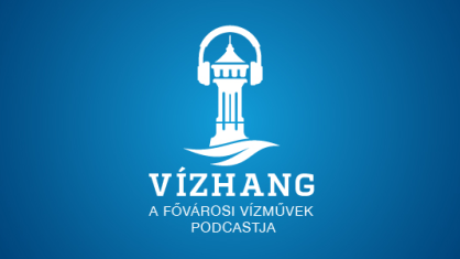 A képen a Fővárosi Vízművek podcast-csatornájának logója látható.